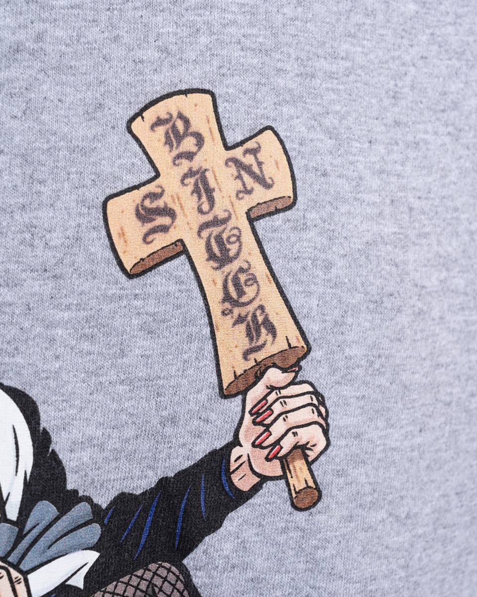 Supreme Nuns grey t-shirt thumbnail