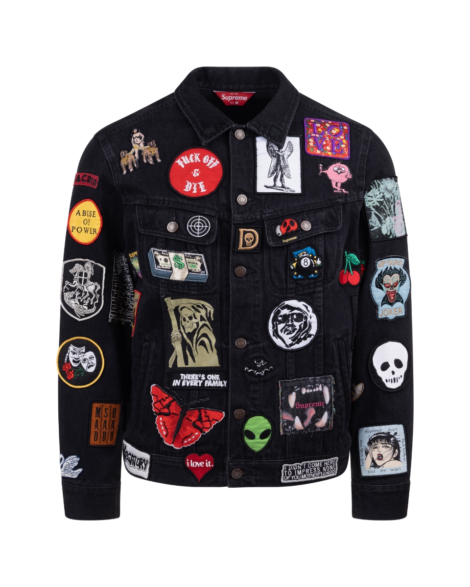 Supreme patches trucker denim jacket  thumbnail
