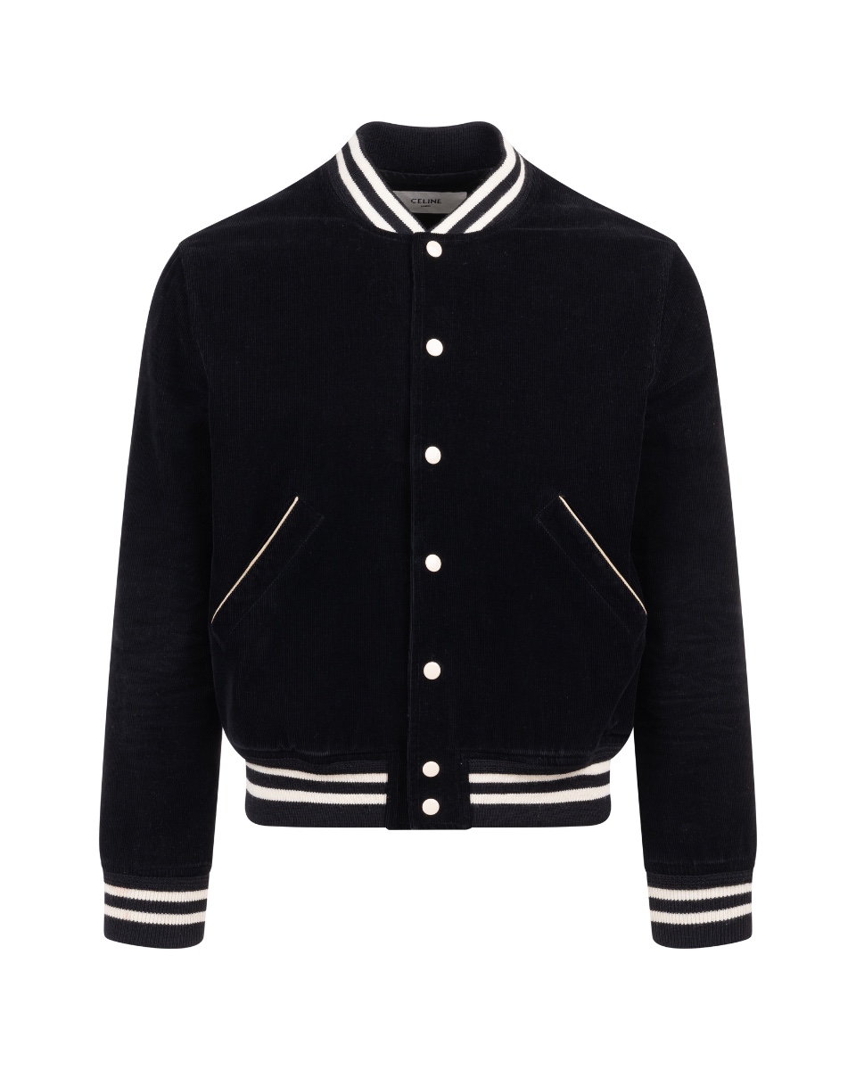 Celine back-patch corduroy teddy jacket  thumbnail