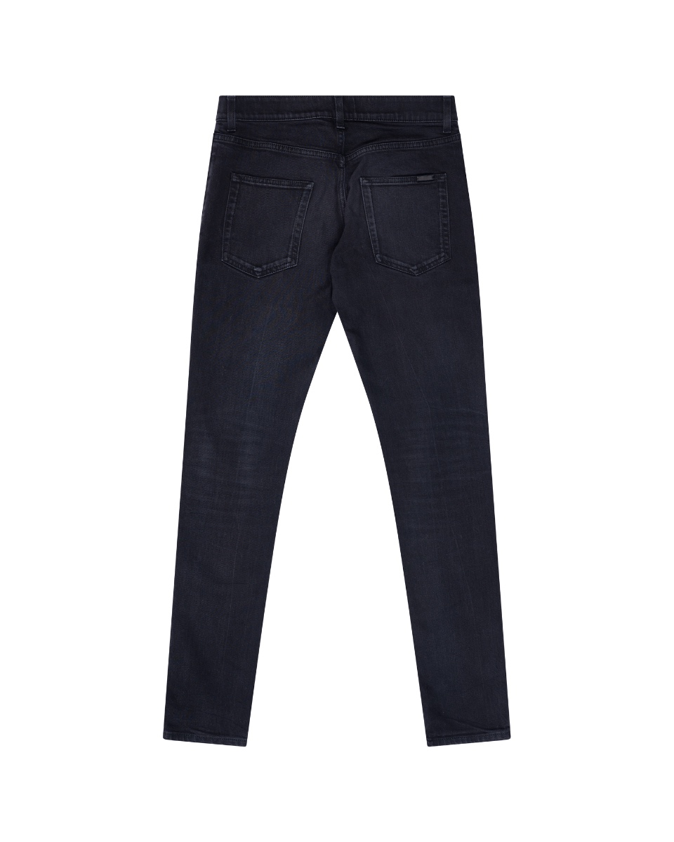 Saint Laurent D02 black low-waist skinny jeans thumbnail