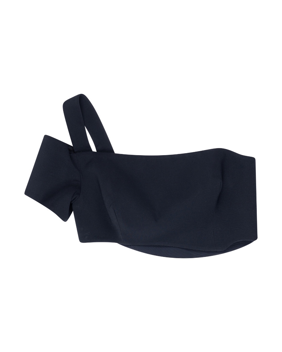 Mugler one-shoulder asymmetrical top thumbnail