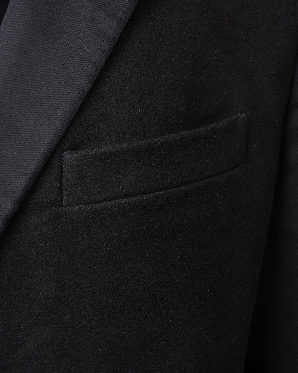 Helmut Lang moleskin chesterfield coat  thumbnail