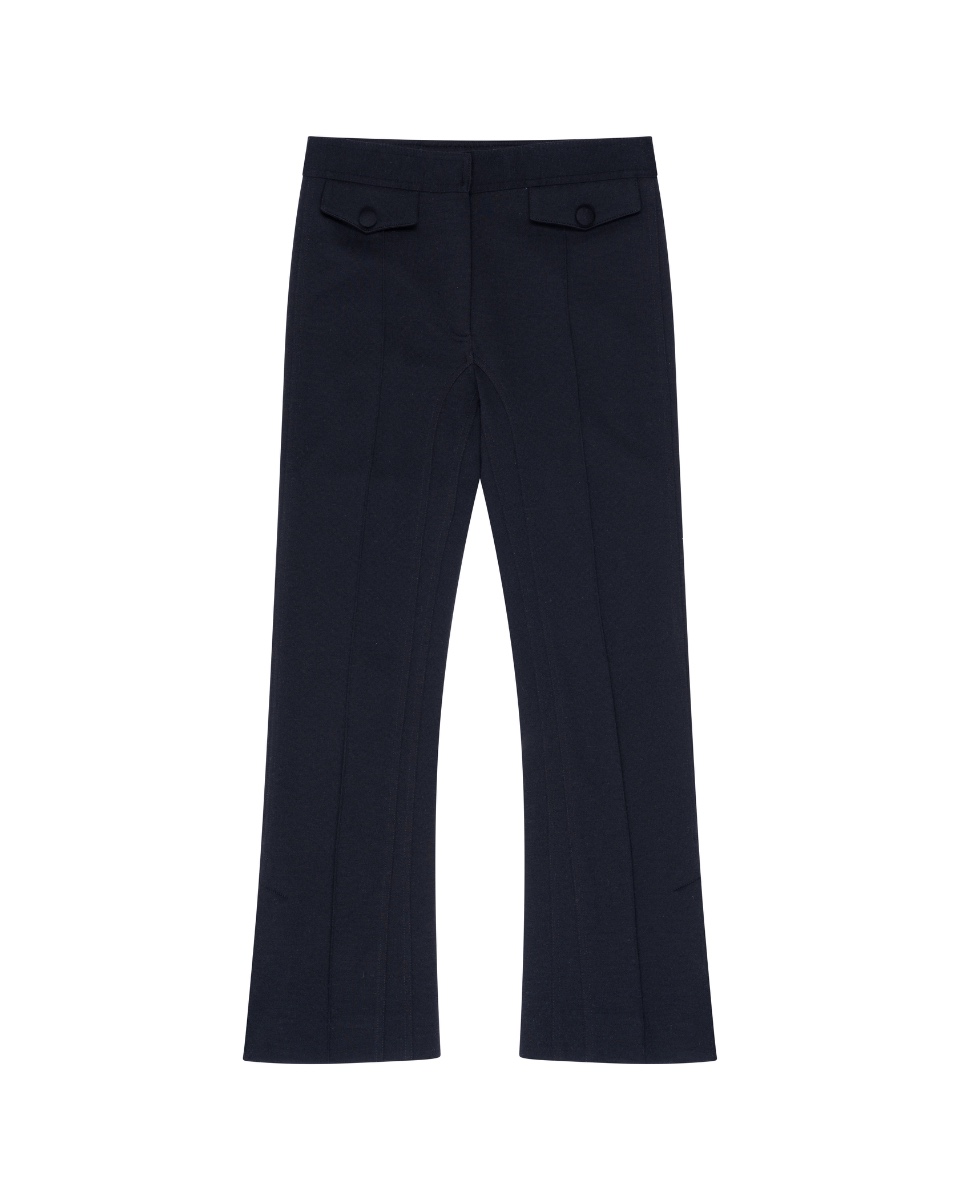 Celine front pocket black flared pants  thumbnail