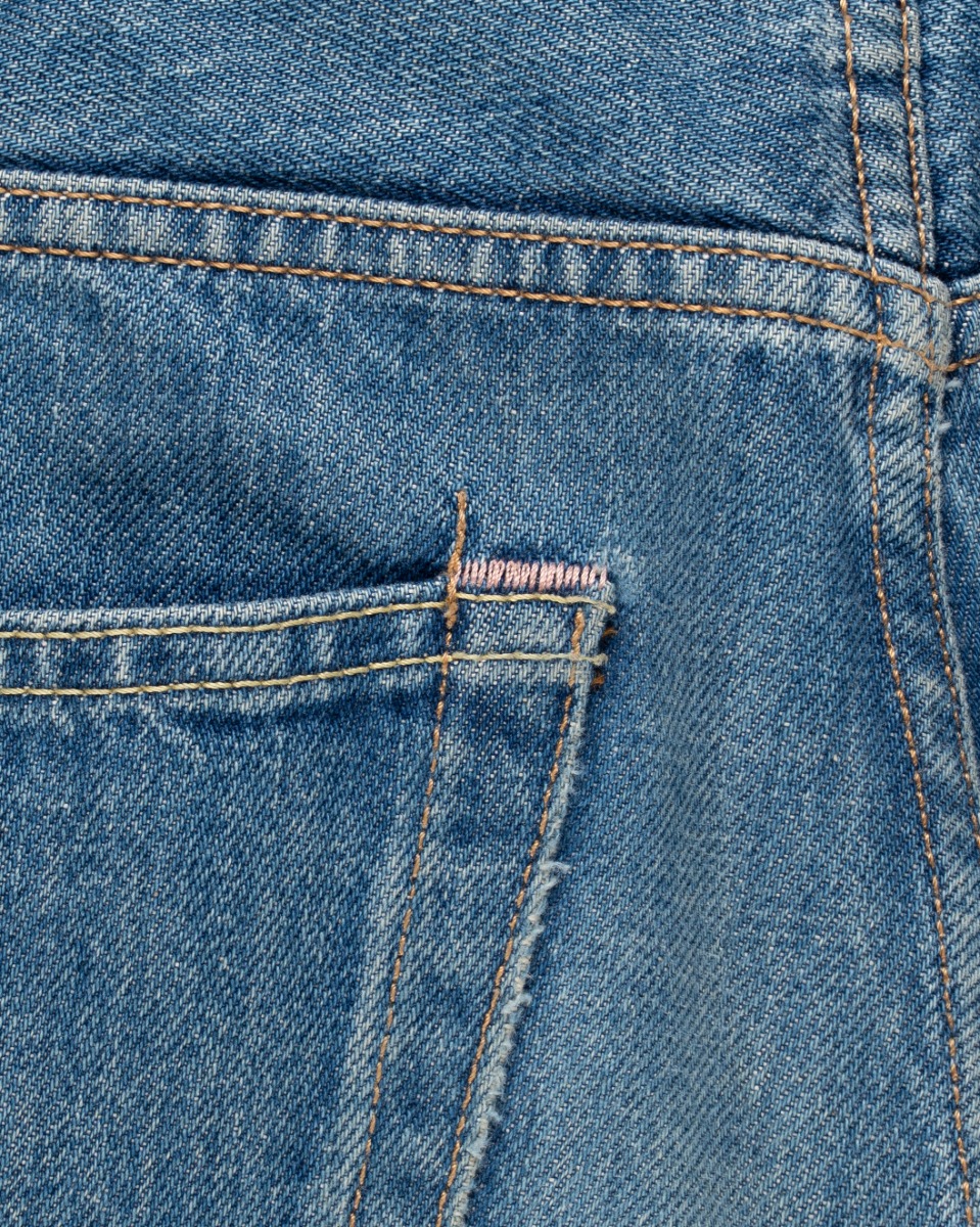 Acne Studios 1996 Dark Blue Thrash blue denim pants thumbnail