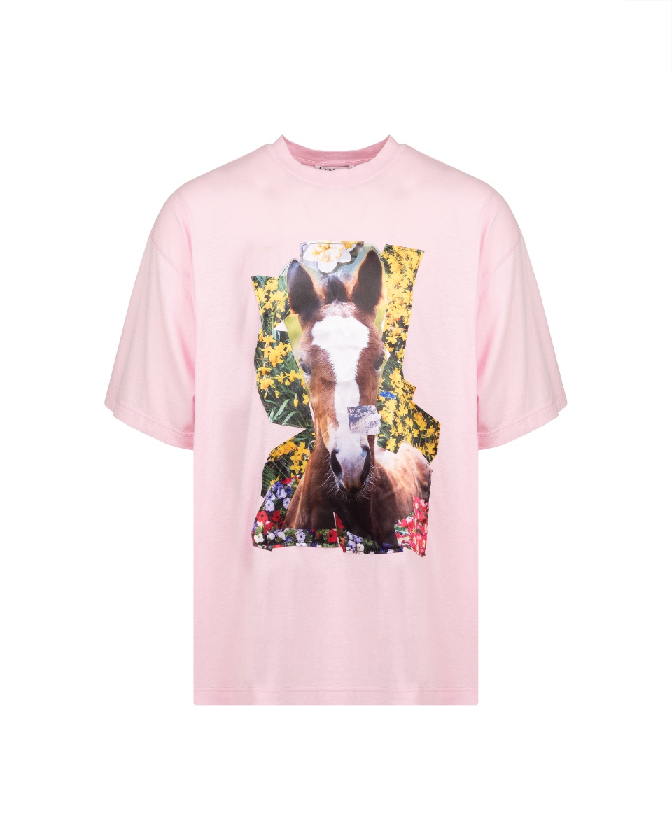 Acne Studios x Martin Laborde Pink Horse t-shirt thumbnail