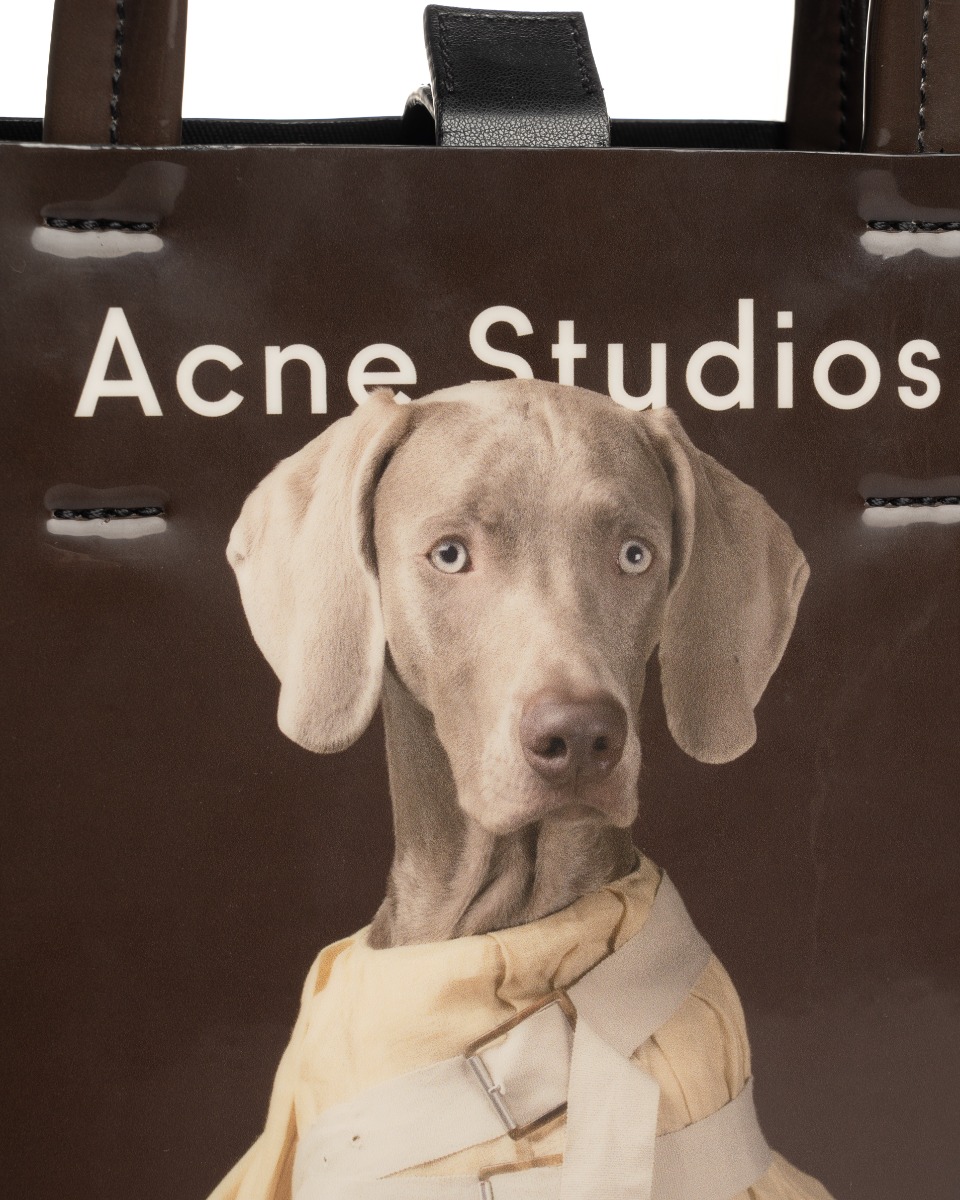 Acne Studios x William Wegman Baker patent leather tote bag thumbnail