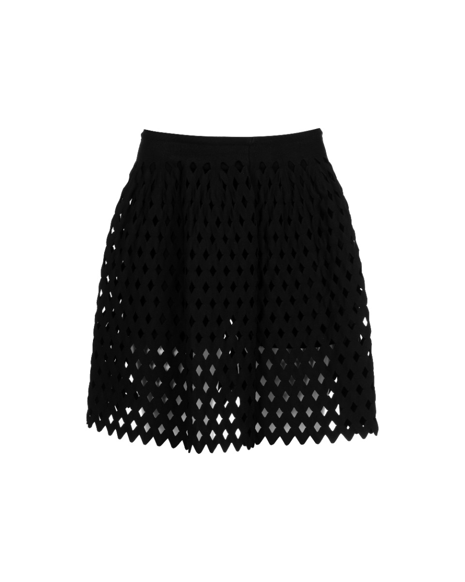 Alaia diamond laser cut mini skirt thumbnail
