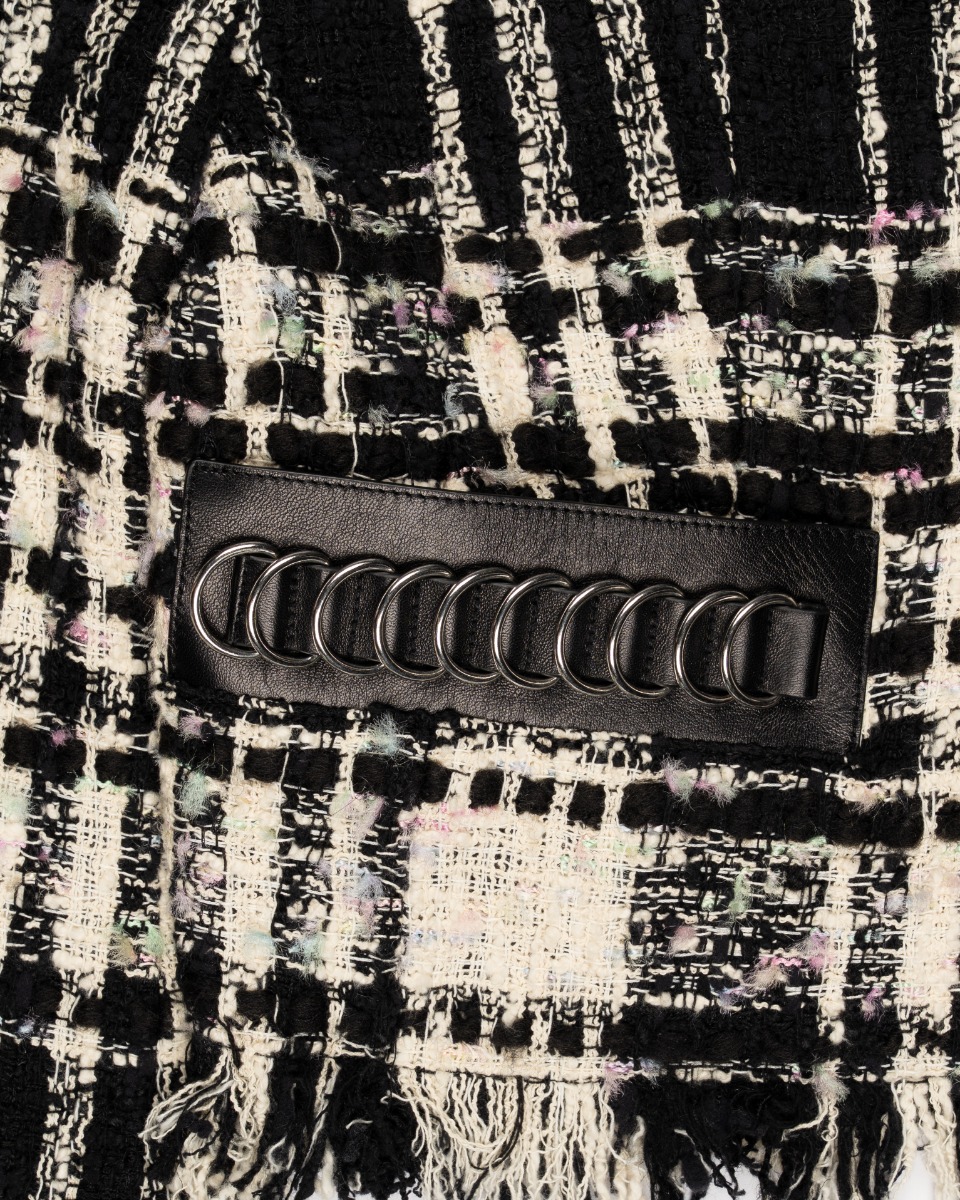 Alexander Wang Boucle tweeded cropped jacket thumbnail