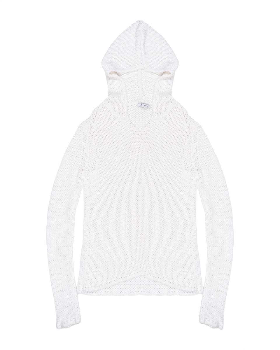 Alexander Wang (T by Alexander Wang) crochete knitted hoodie thumbnail