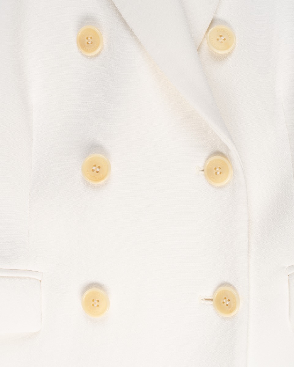 Altuzarra Indiana Optic White double-breasted blazer jacket & Todd Optic White pants thumbnail