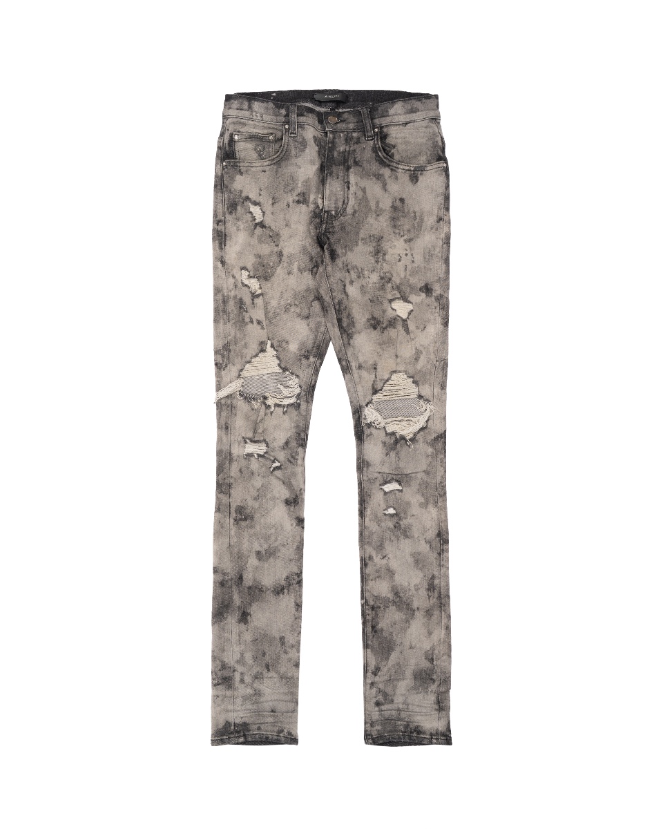 Amiri bleached distressed skinny denim pants thumbnail