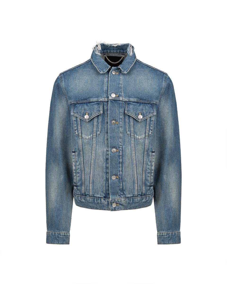 Balenciaga Bernie Sanders "2017" logo denim jacket   thumbnail