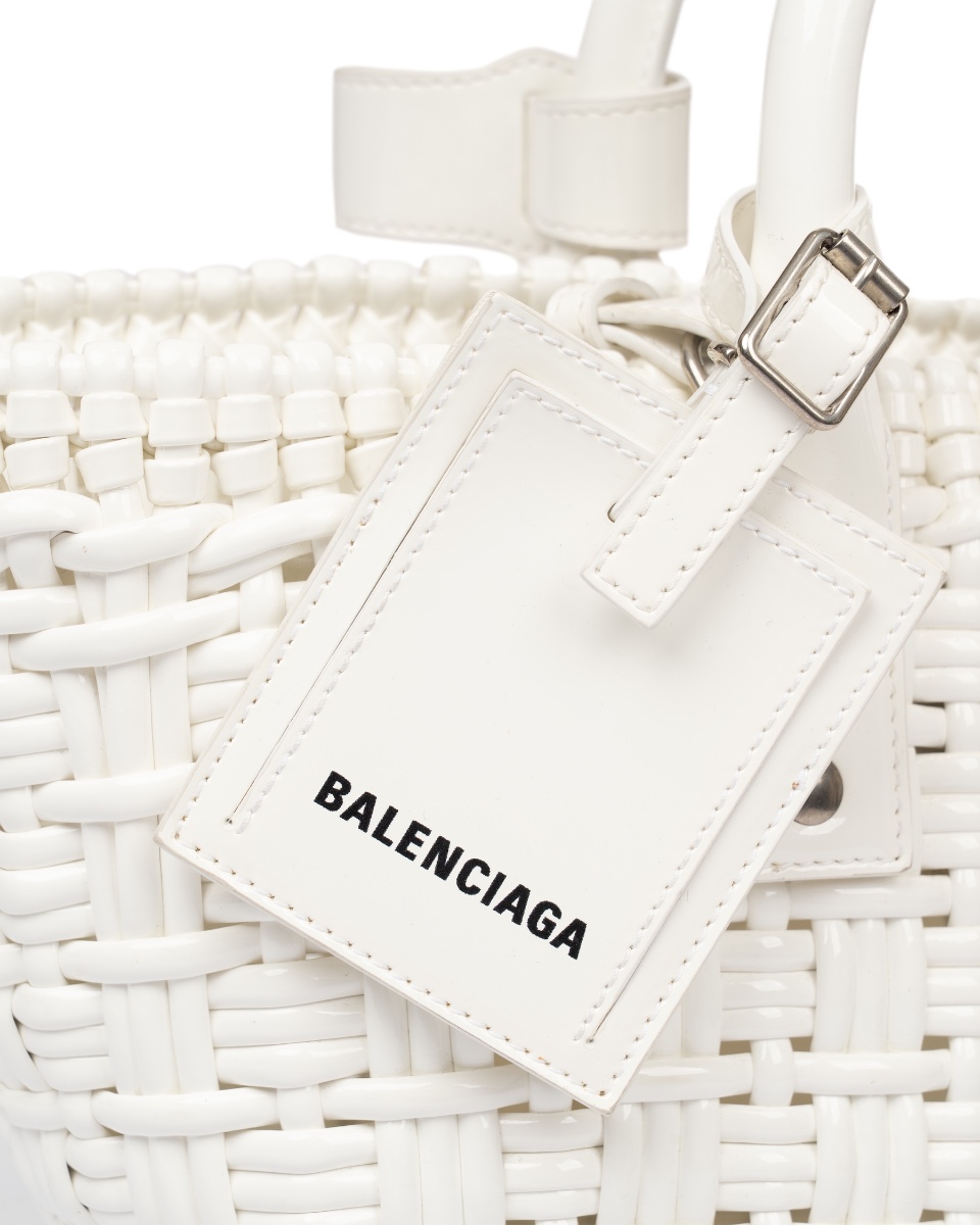 Balenciaga Bistro woven basket tote bag thumbnail
