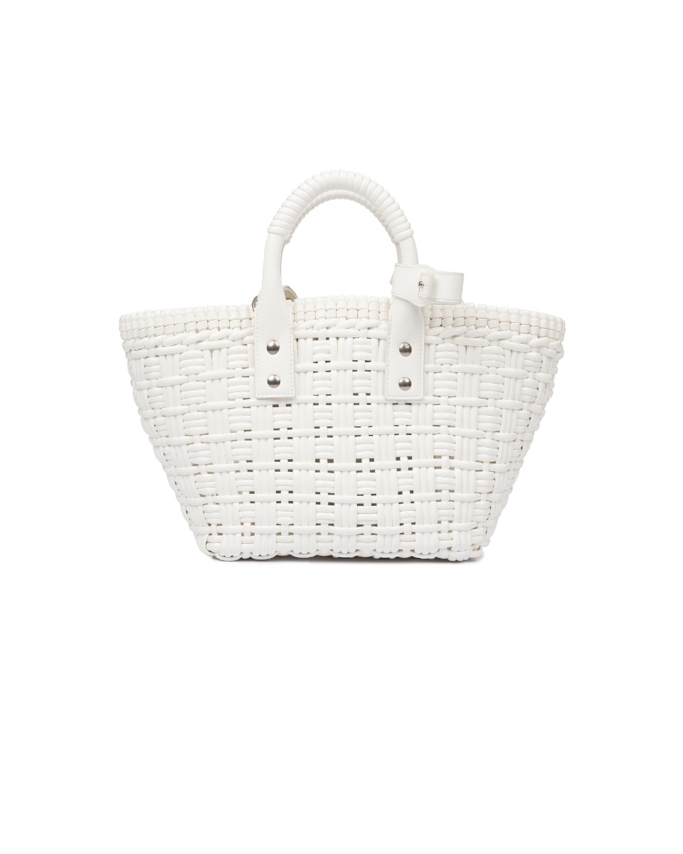 Balenciaga Bistro woven basket tote bag thumbnail