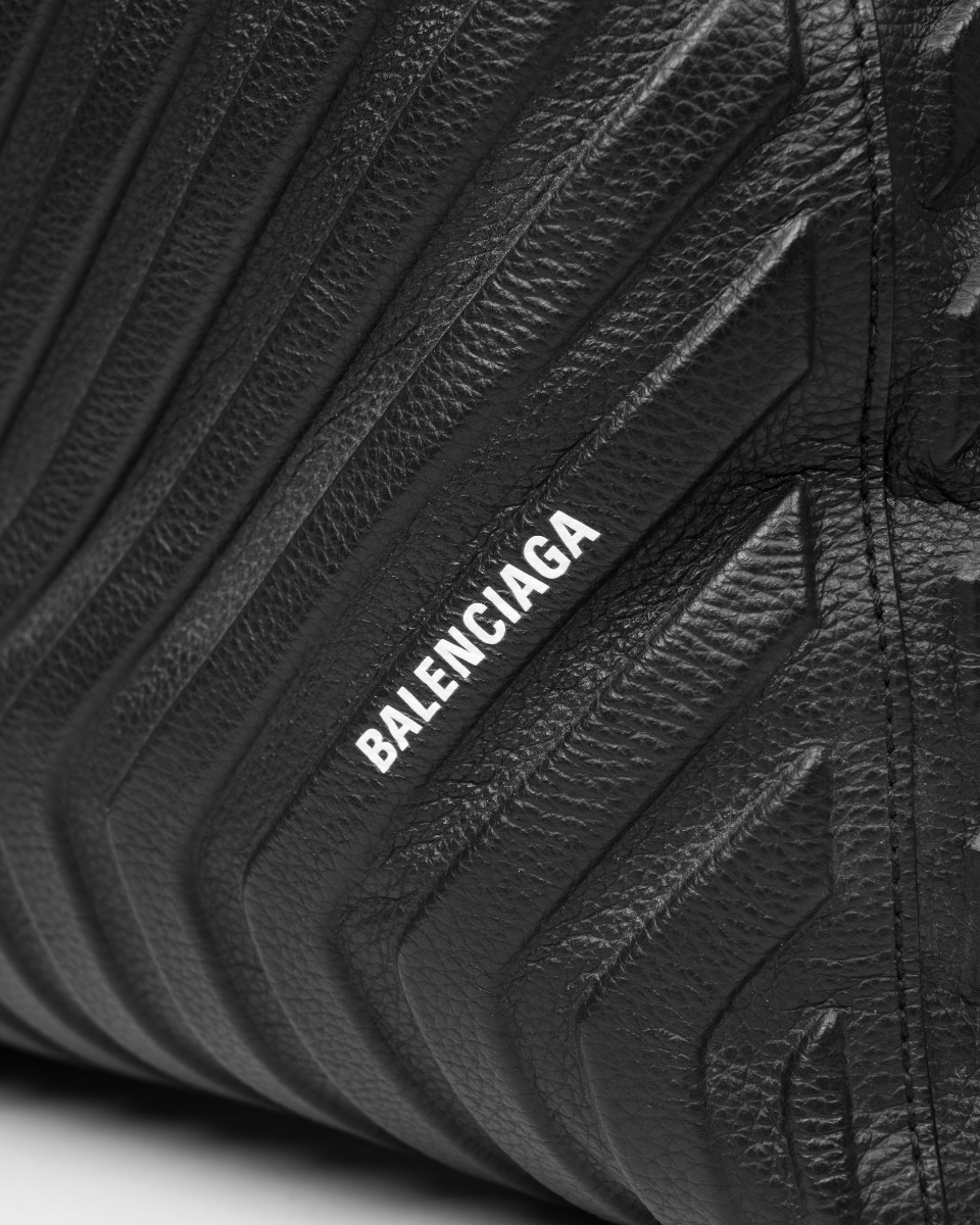 Balenciaga Car North-South embossed medium full-grain tote bag thumbnail