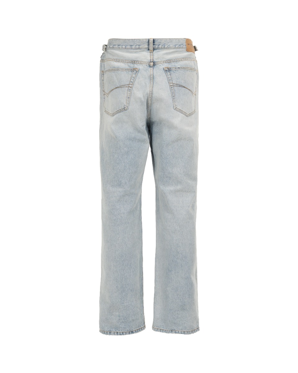 Balenciaga drop crotch waist buckled baggy denim thumbnail