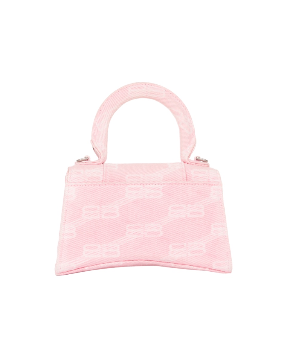 Balenciaga Hourglass XS denim pink monogram bag thumbnail