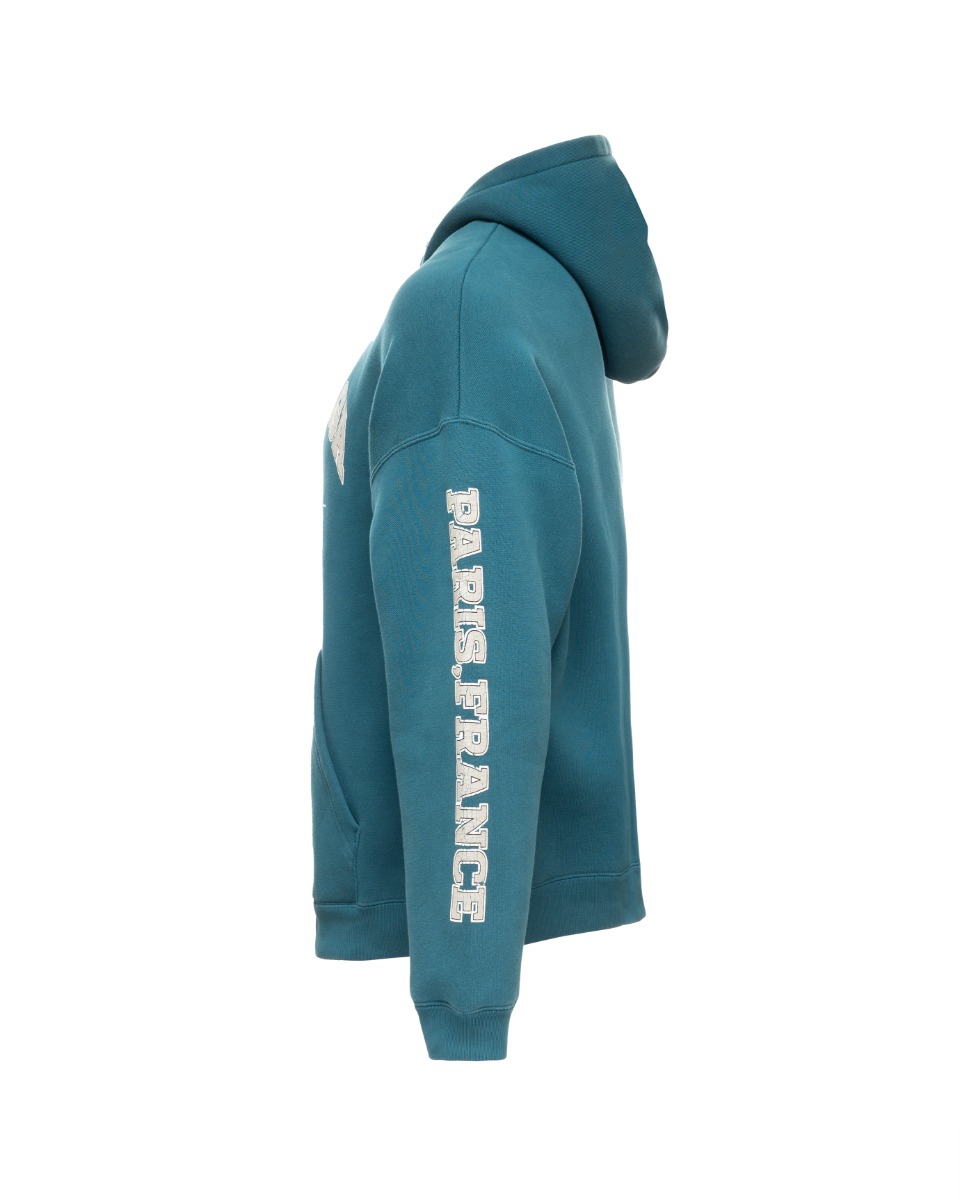 Balenciaga "Maison Fondèe En 1917" turquoise hoodie thumbnail
