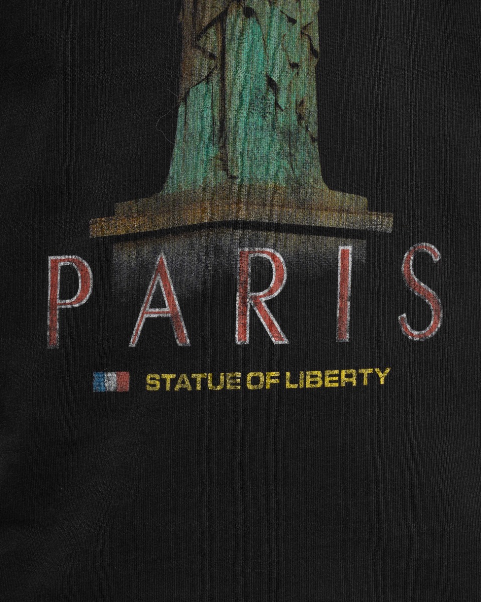 Balenciaga Statue Of Liberty Paris oversized distressed t-shirt thumbnail