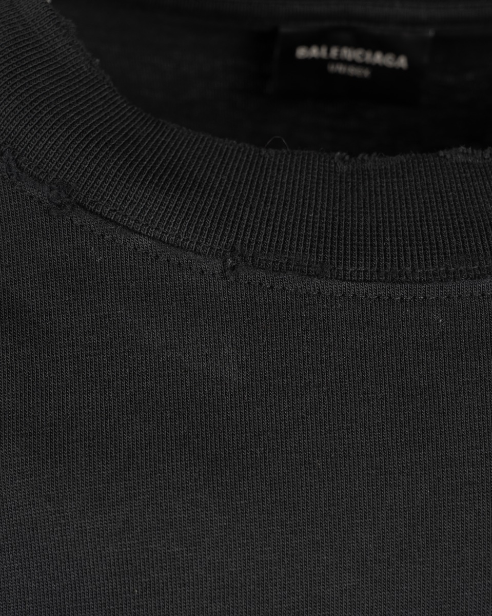 Balenciaga Unisex 3B Stencil distressed long sleeve t-shirt thumbnail