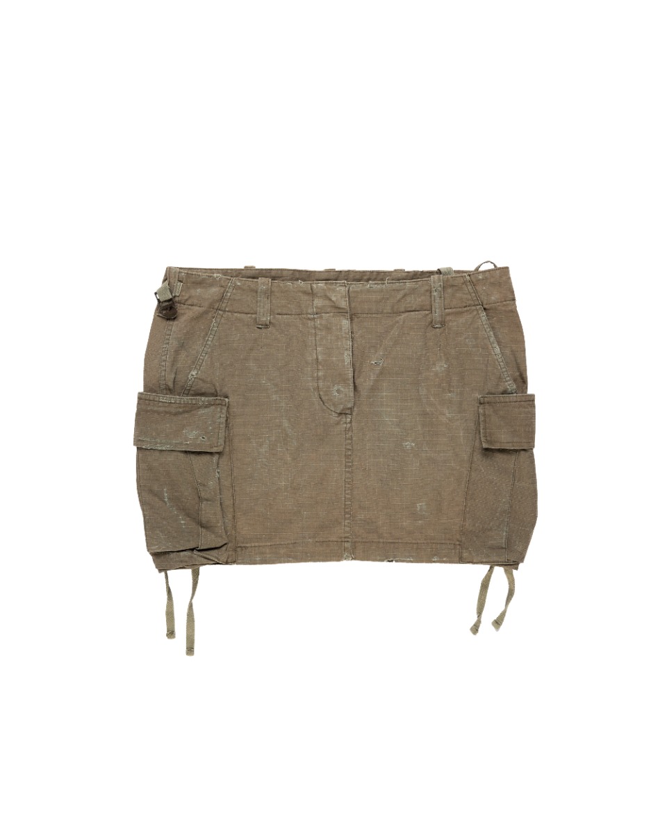 Balmain military cargo technical nylon mini skirt thumbnail