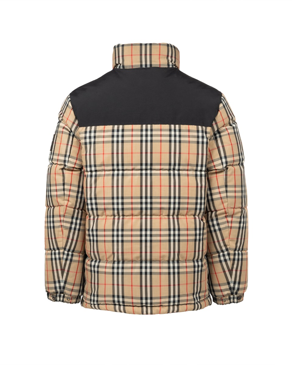 Burberry reversible tartan down puffer jacket thumbnail