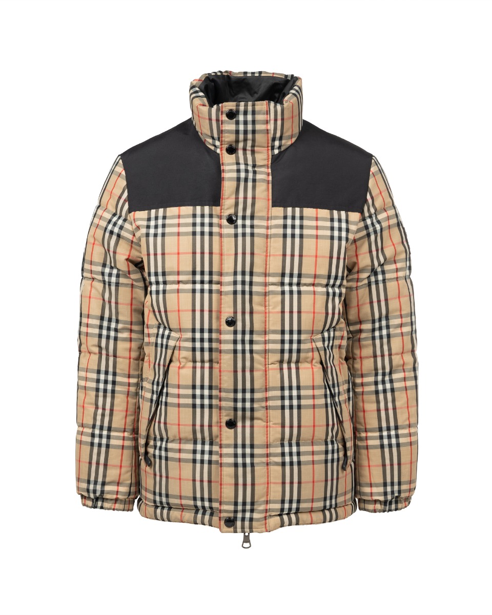Burberry reversible tartan down puffer jacket thumbnail