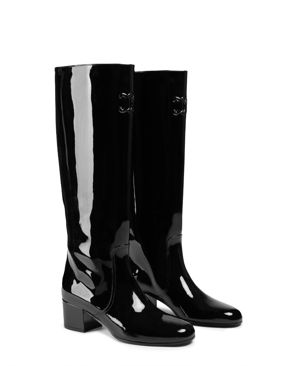 Celine Les Bottes Triomphe logo high boots  thumbnail
