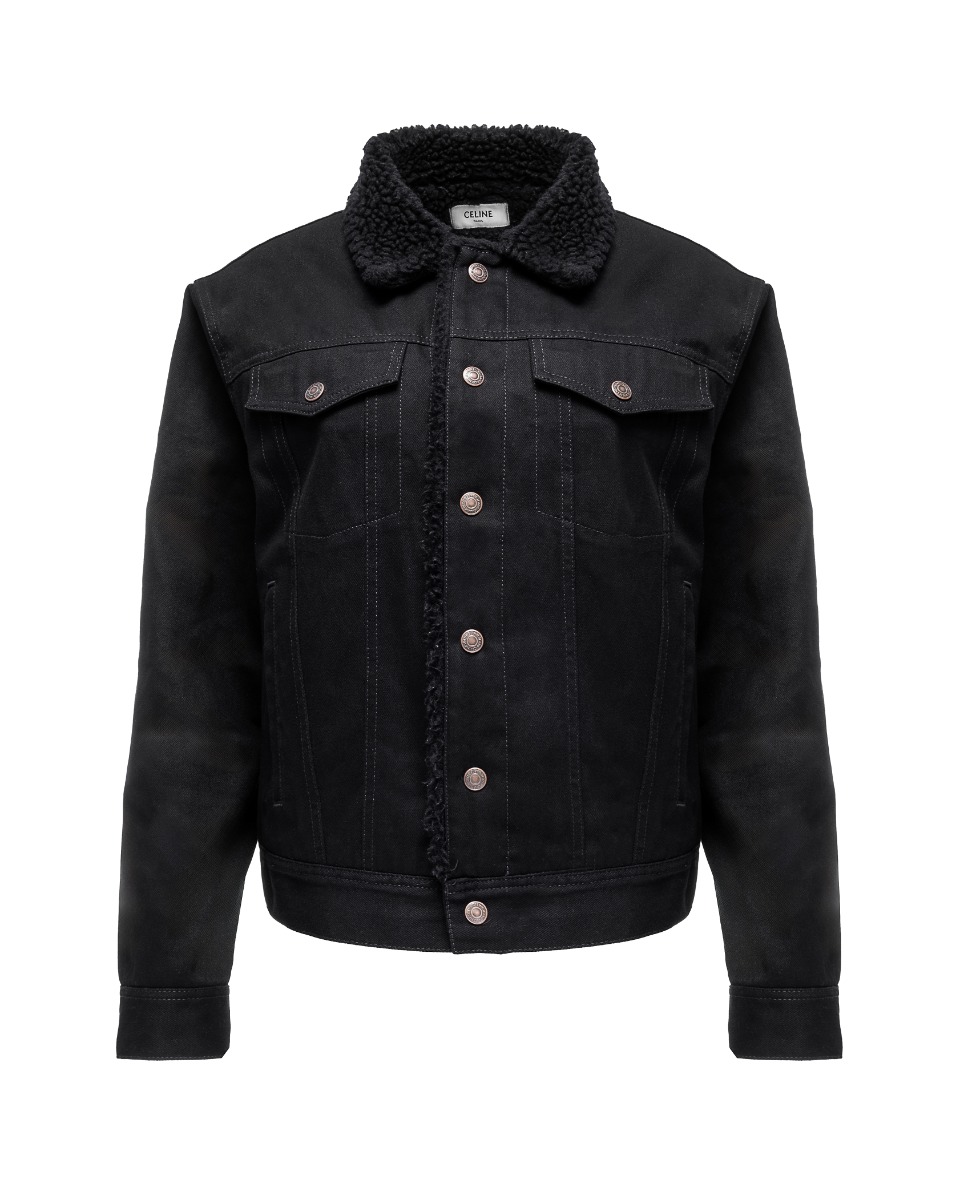 Celine studded logo trucker jacket thumbnail