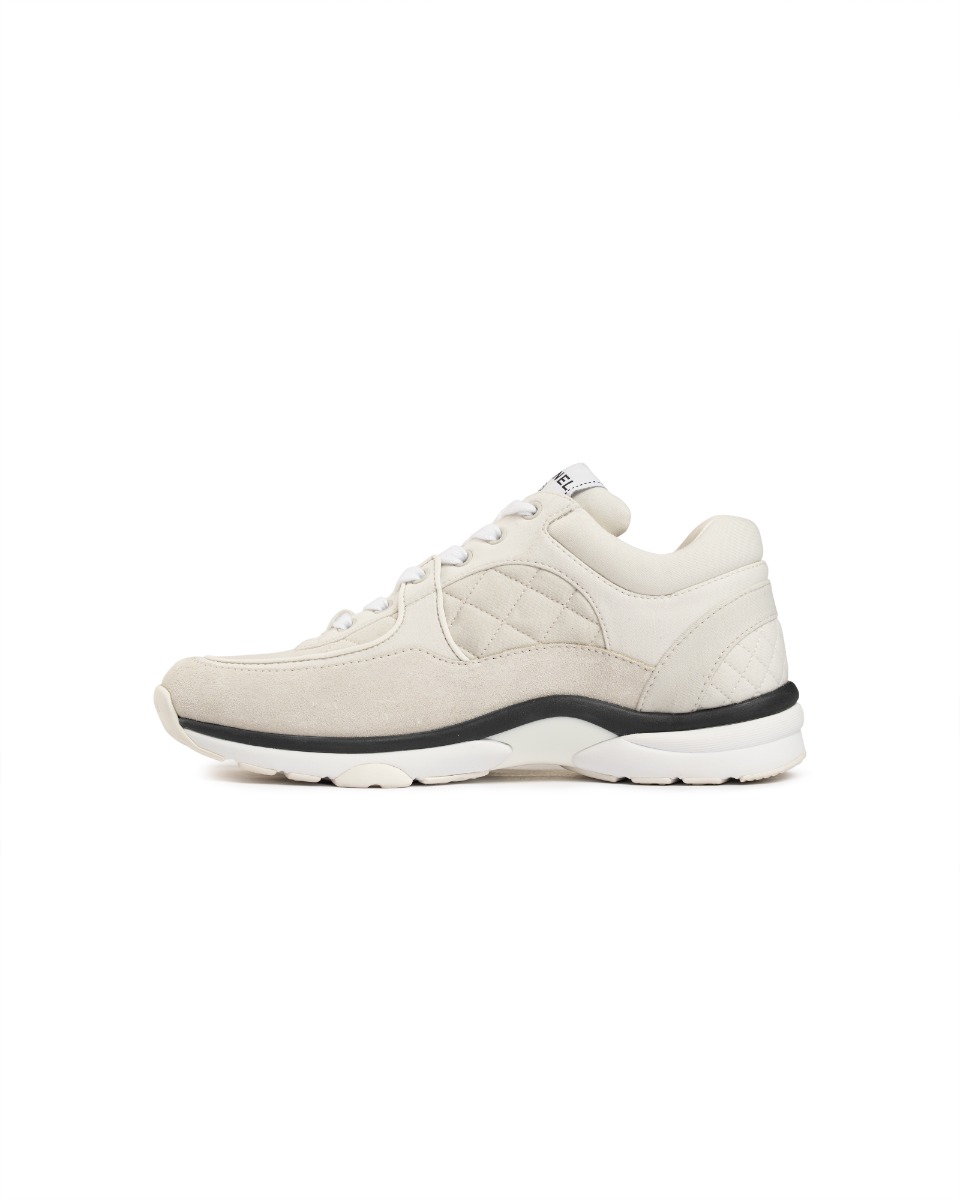 Chanel "CC" logo suede runner sneakers thumbnail