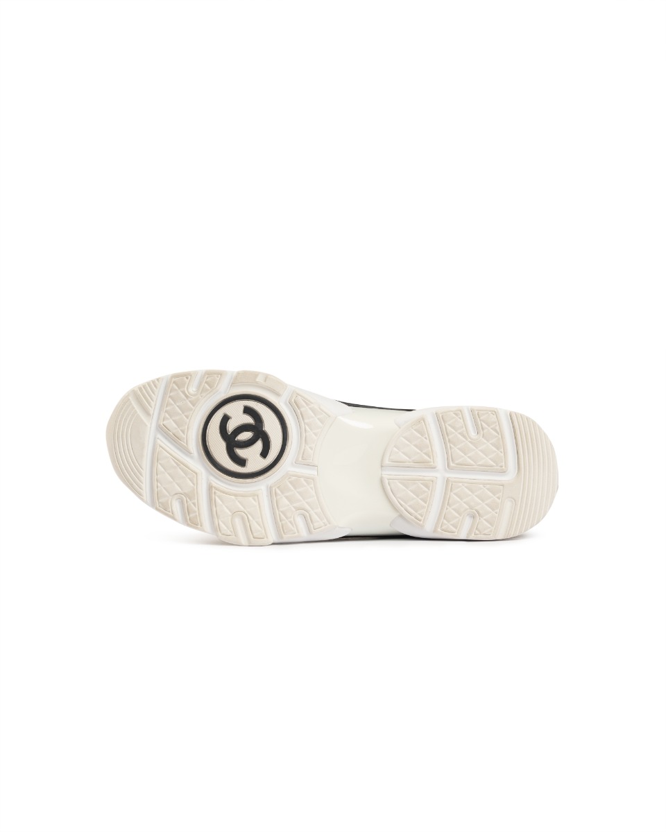 Chanel "CC" logo suede runner sneakers thumbnail