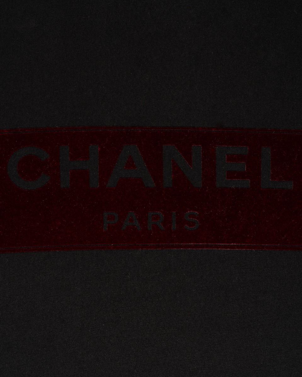 Chanel Uniform velvet logo spell-out long sleeve t-shirt thumbnail