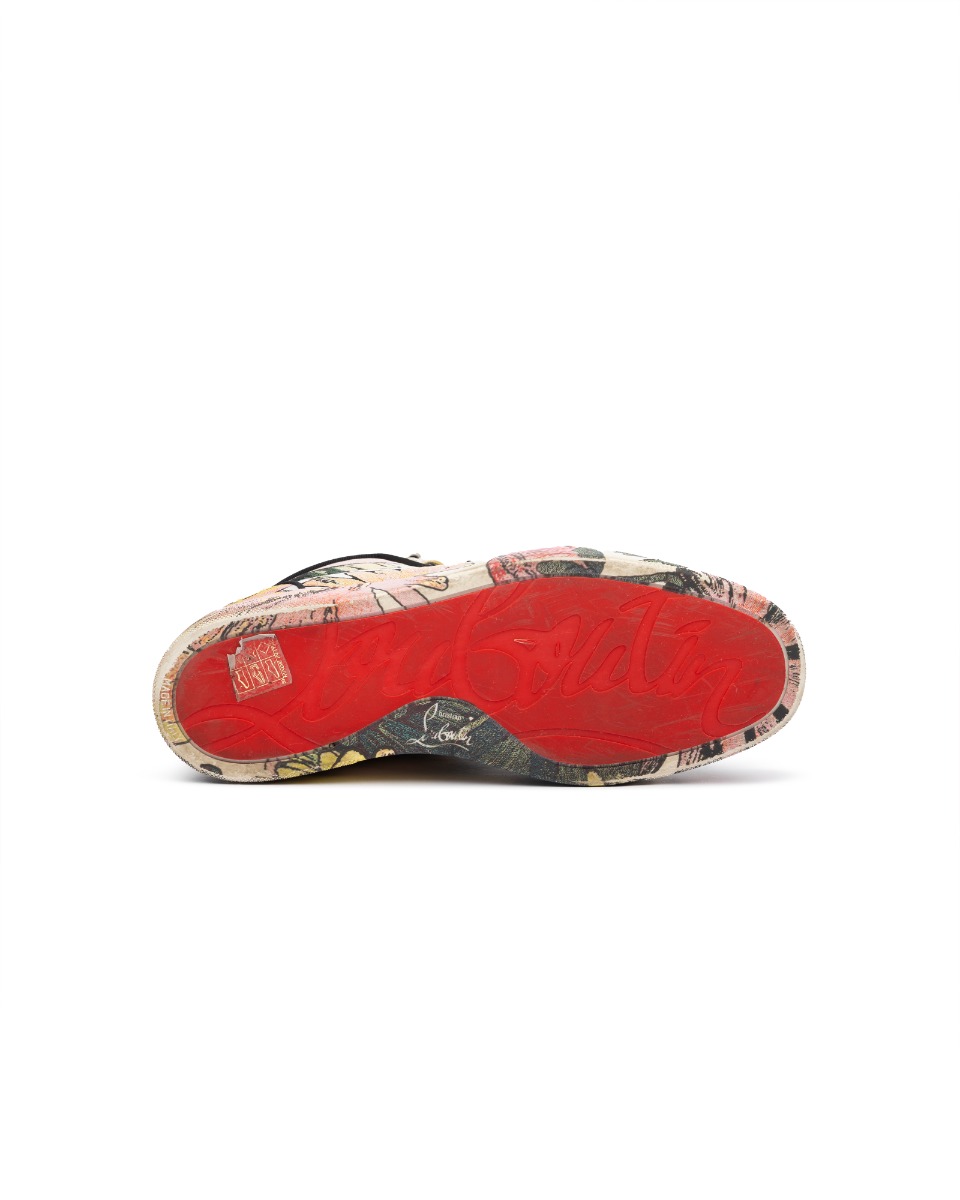 Christian Louboutin Fun Louis Floral canvas sneakers thumbnail