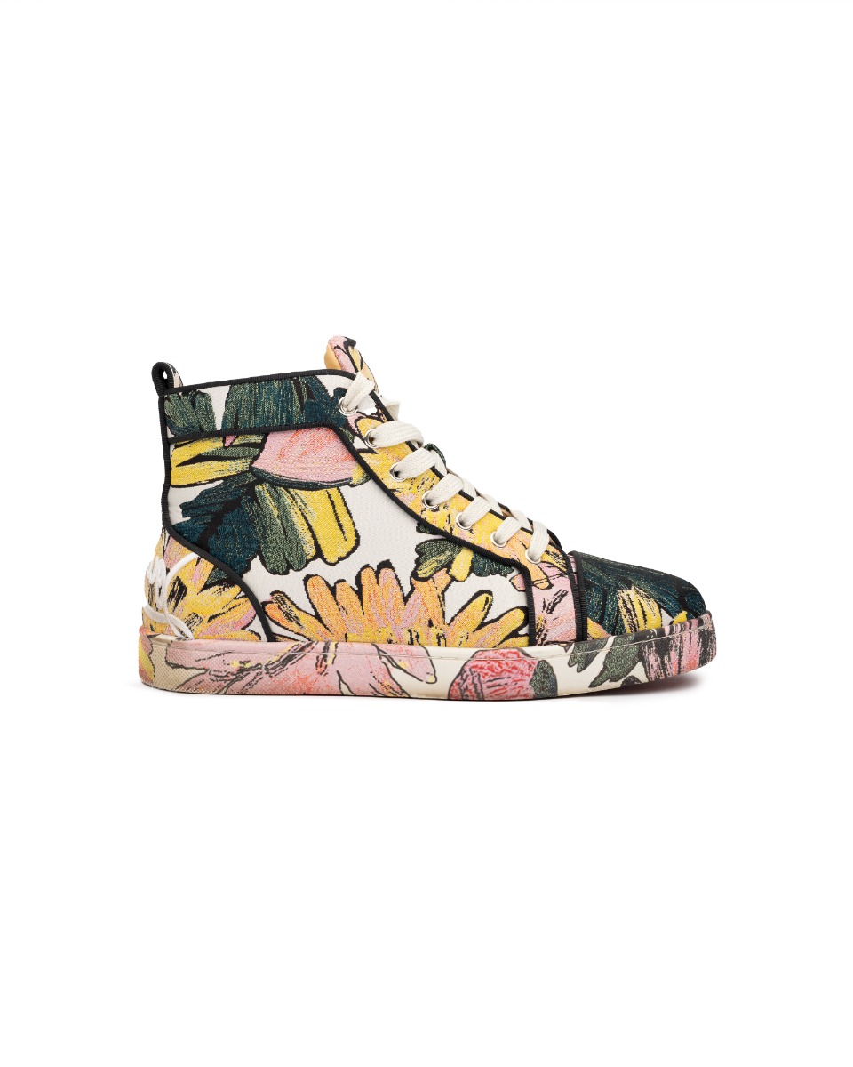 Christian Louboutin Fun Louis Floral canvas sneakers thumbnail