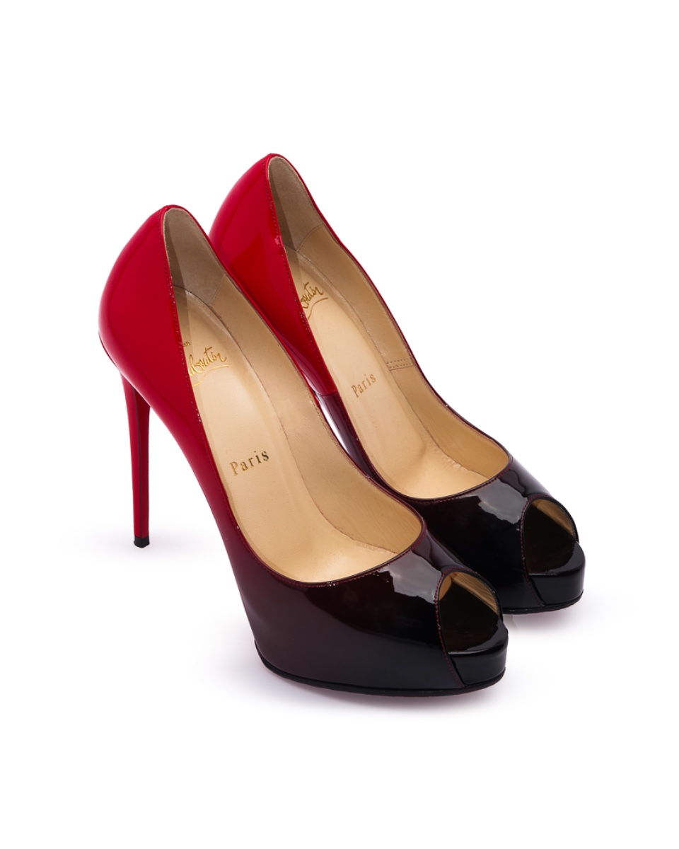 Christian Louboutin Very Prive gradient red 120 heels thumbnail