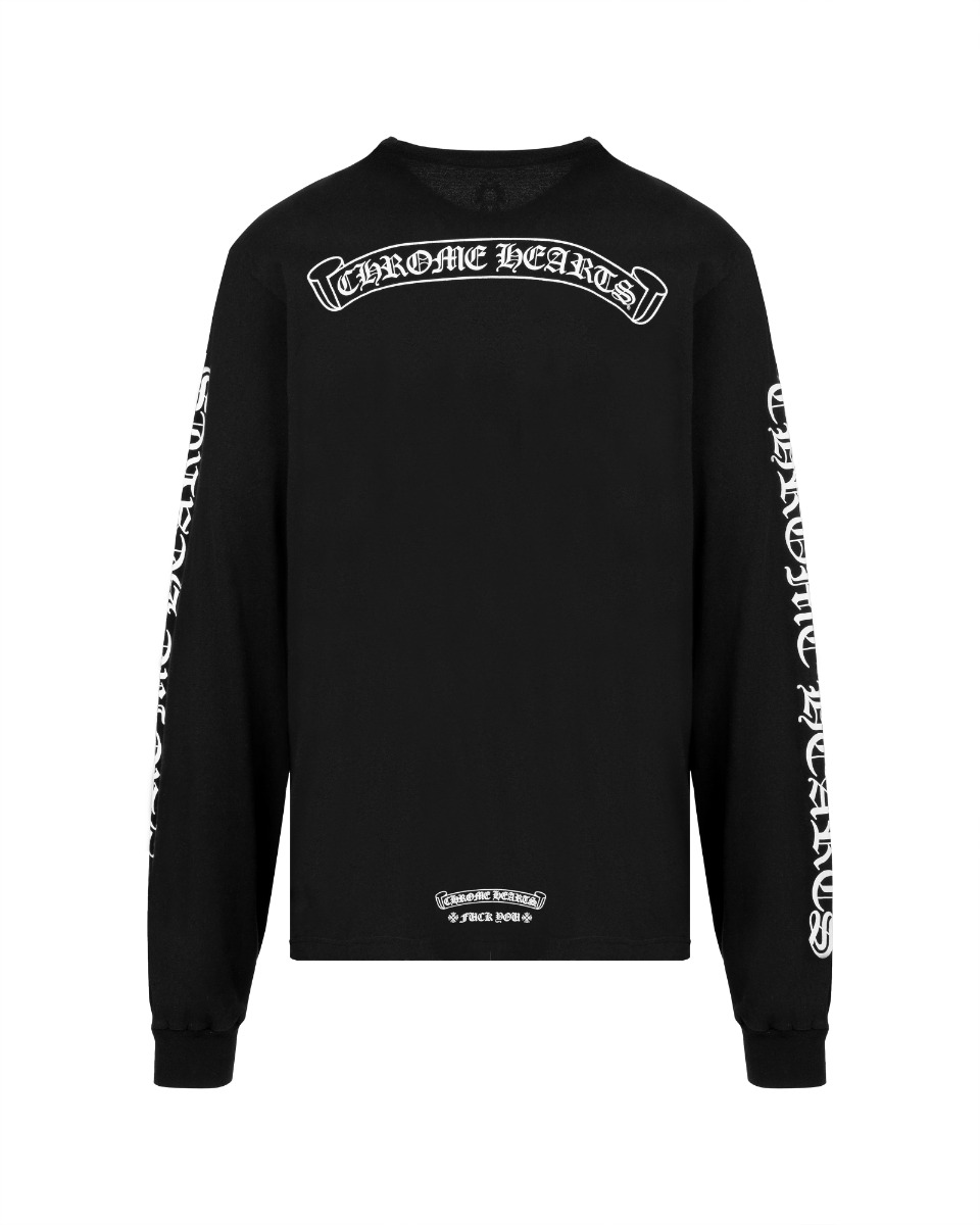 Chrome Hearts "Fuck you" Scroll logo pocket long sleeve t-shirt thumbnail