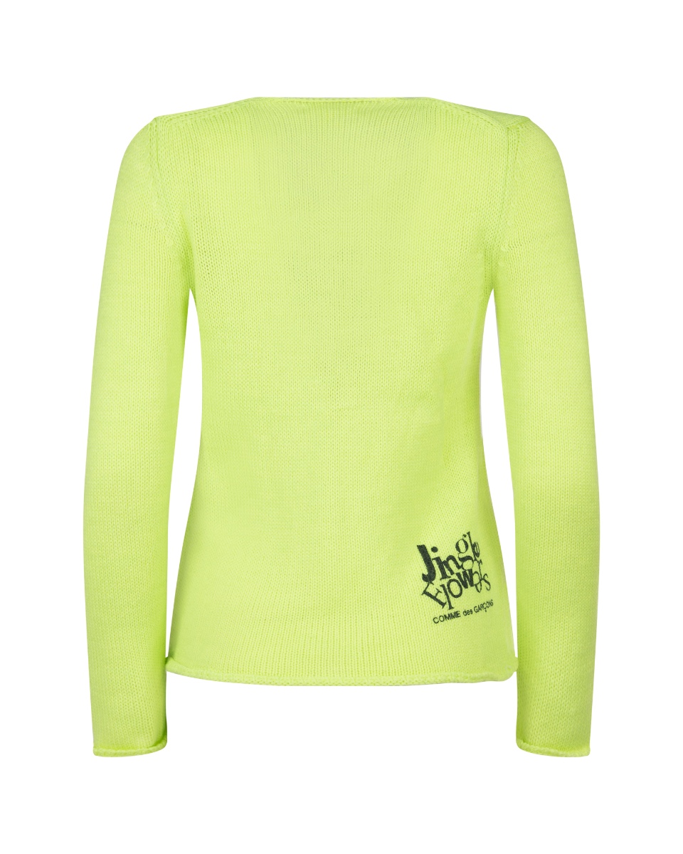 Comme des Garçons x Paul Morrison "Jingle Flowers" neon sweater thumbnail