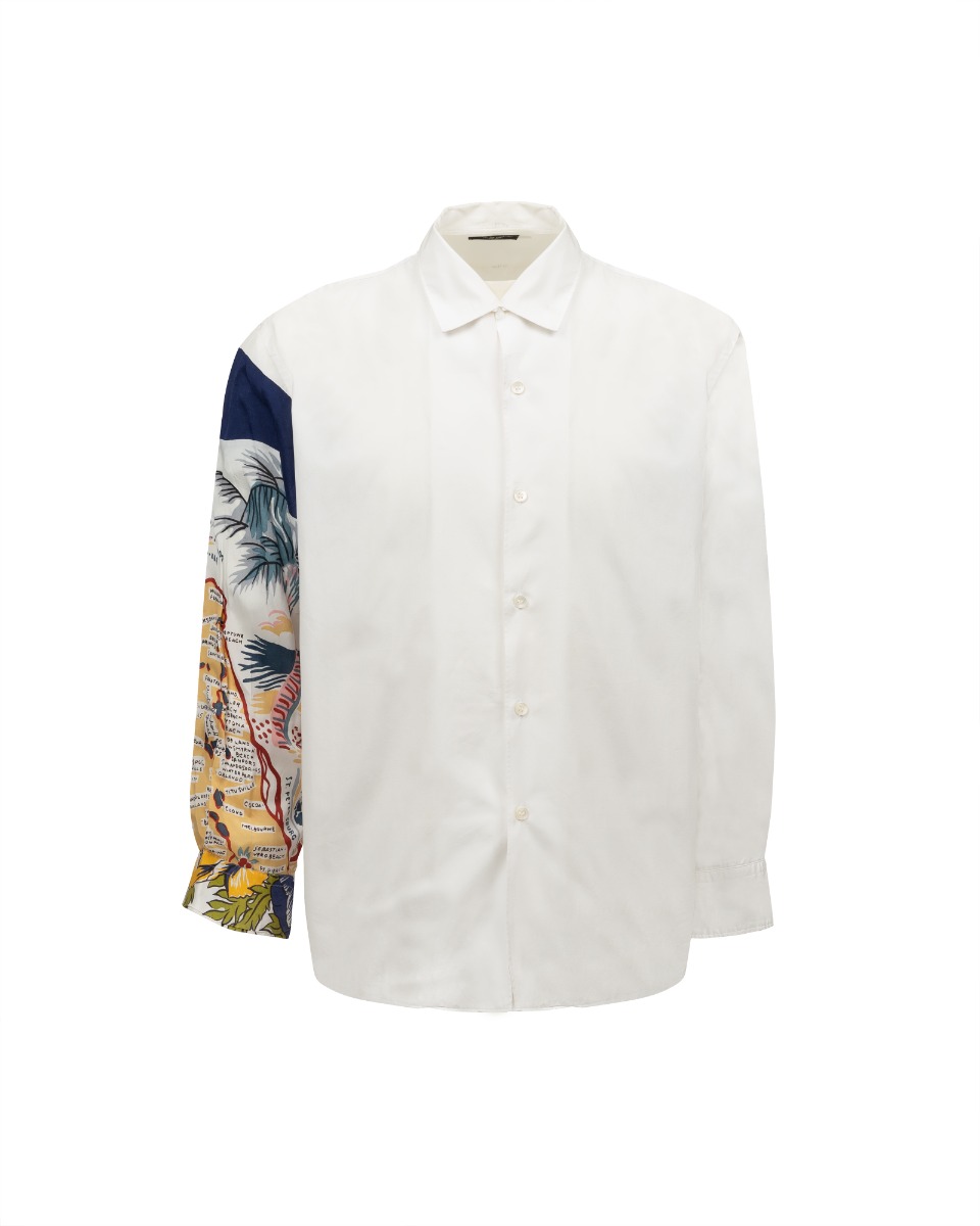 COMME des GARÇONS Homme Plus Florida map sleeve button-up shirt thumbnail