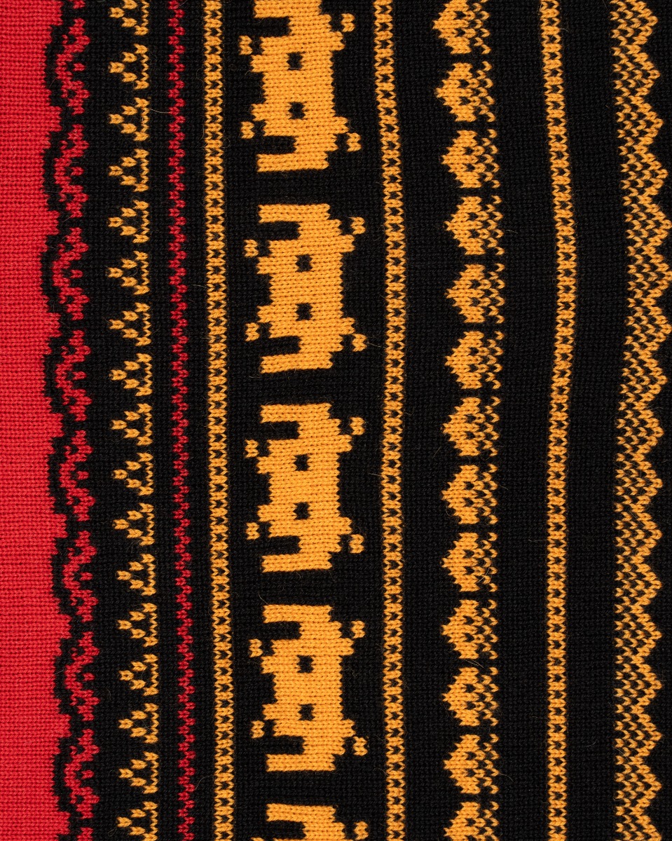 COMME des GARÇONS x Arne Carlos Swarovski crystal-emebellished knitted scarf thumbnail