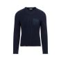 Helmut Lang commadno v-neck ribbed sweater