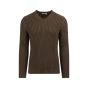 Helmut Lang military v-neck ribbed sweater 