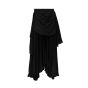 A.W.A.K.E MODE pleated draped twill midi skirt
