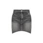 Balenciaga hourglass grey denim mini skirt