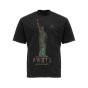 Balenciaga Statue Of Liberty Paris oversized distressed t-shirt