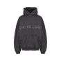 Balenciaga Safety Pin logo black hoodie - L