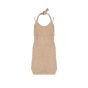 Jacquemus Halter neck knitted beige dress