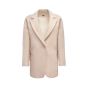 Maison Margiela MM6 beige wool blend coat