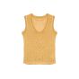 Maison Margiela MM6 metallic gold viscose tank top
