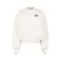 Off-White contrast logo embroidery crewneck sweatshirt