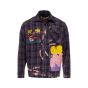 Off-White x Murder Bravado "Crystal Kiss" purple flannel shirt